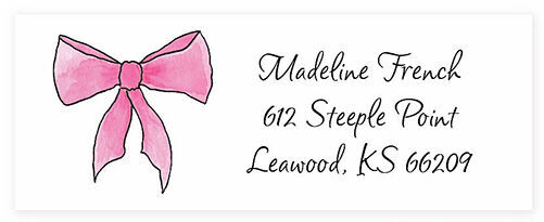 Take A Bow Return Address Labels